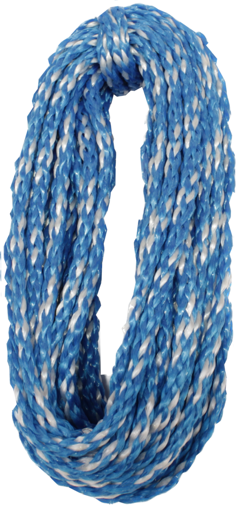 Braided polypropylene rope blue/white 8mm x 15m - PiippoShop | Manilla Oy