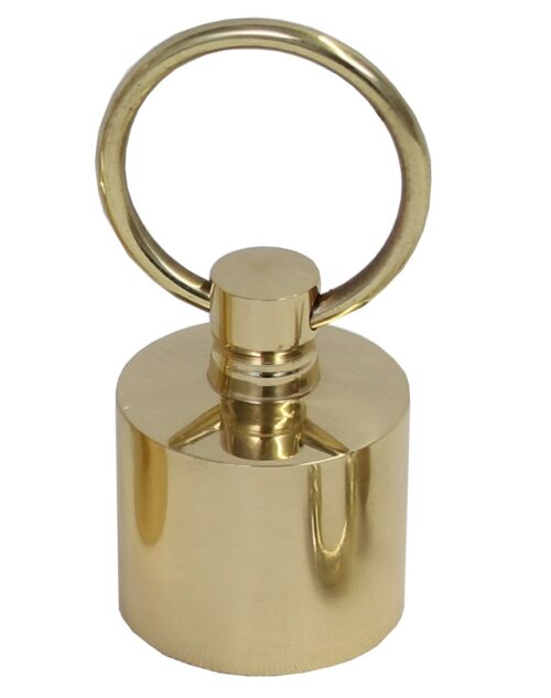 Rope plug with ring  Ø 38 mm brass